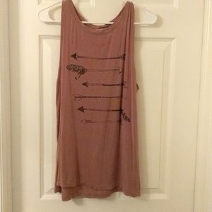 Large Arrow Print Tank Top